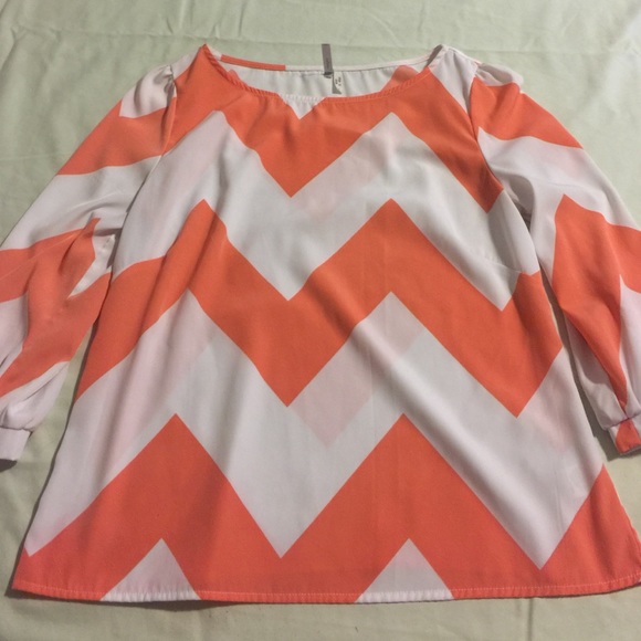 silk, Chevron pattern shirt