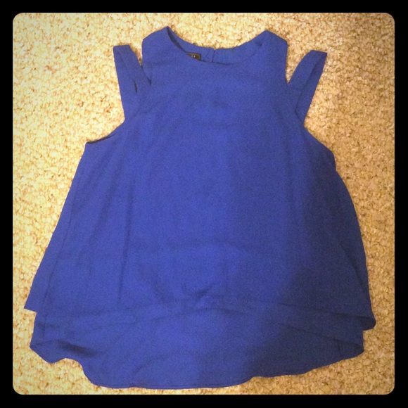 Royal Blue Flowy Tank Top