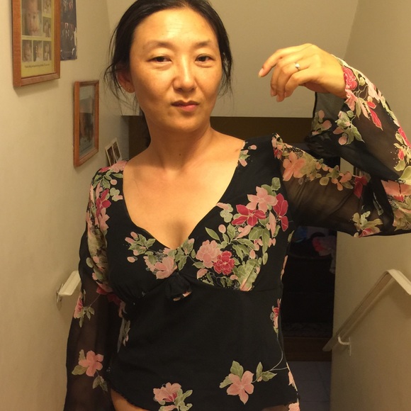 Ice silk blouse