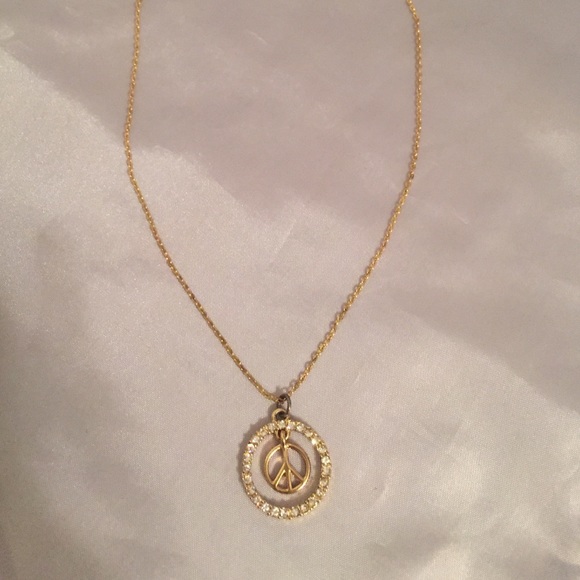 Peace sign necklace
