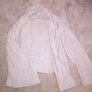 Sweater feel cardigan