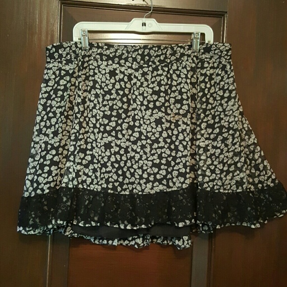 Torrid Tripp NYC Skull Skater Skirt