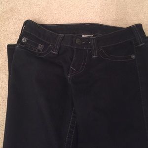 Black True Religion Skinny Jeans