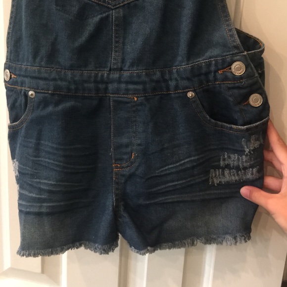 Boutique denim short overalls ‼️‼️ - Picture 2 of 4