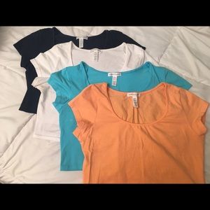 4 t shirt crop tops