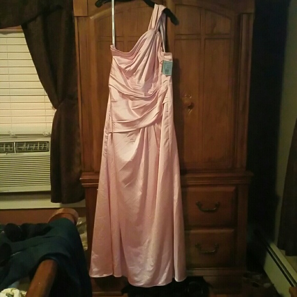 Bridesmaid One Shoulder Dress