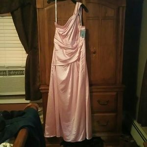 Bridesmaid One Shoulder Dress