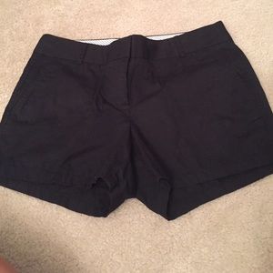 Black J. Crew Chino shorts