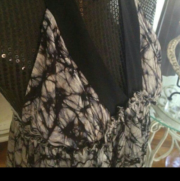 Silk Chamuse Maxi Black Halo Designer - Picture 2 of 2