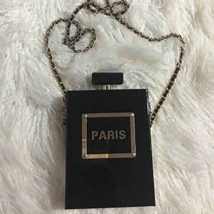 Beautiful Coco inspired perfume bottle purse