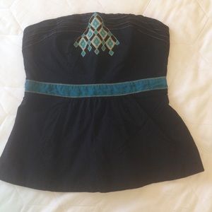 Anthropologie strapless top