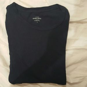 J. Crew Navy Scoop Neck Basic Tee