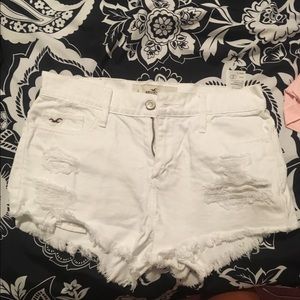 White high waisted shorts