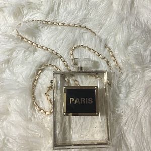 Beautiful Coco inspired perfume bottle purse.