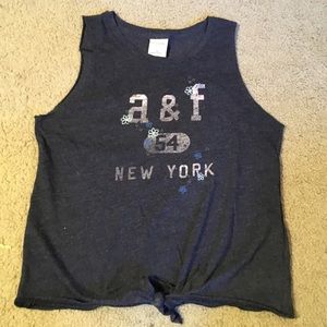 Abercrombie kids tank top with front tie