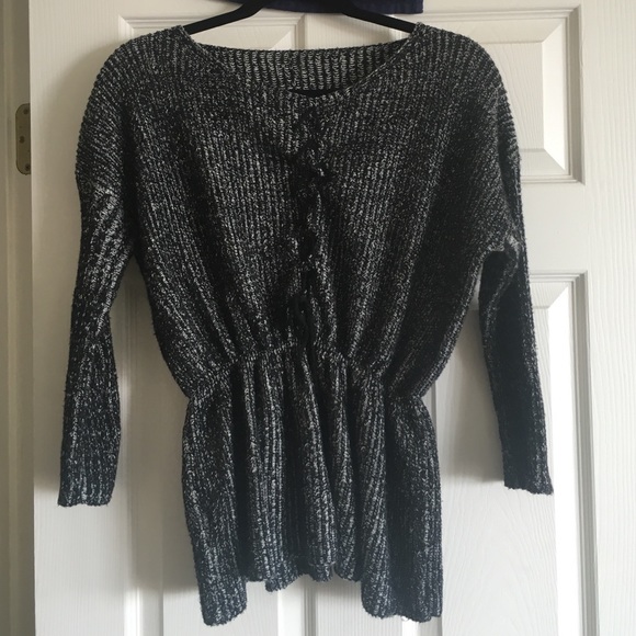 Cinched waist sweater
