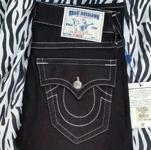 Jet black Jeans Straight cut