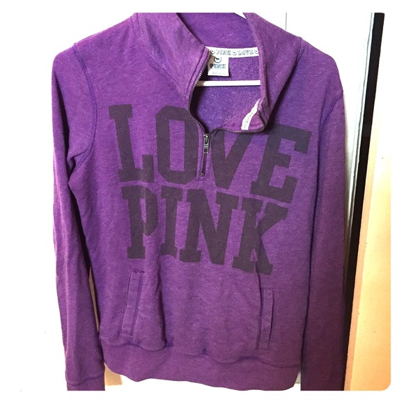 Purple quarter zip sweatshirt !