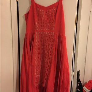 Size 14 Orange Anthropologie dress