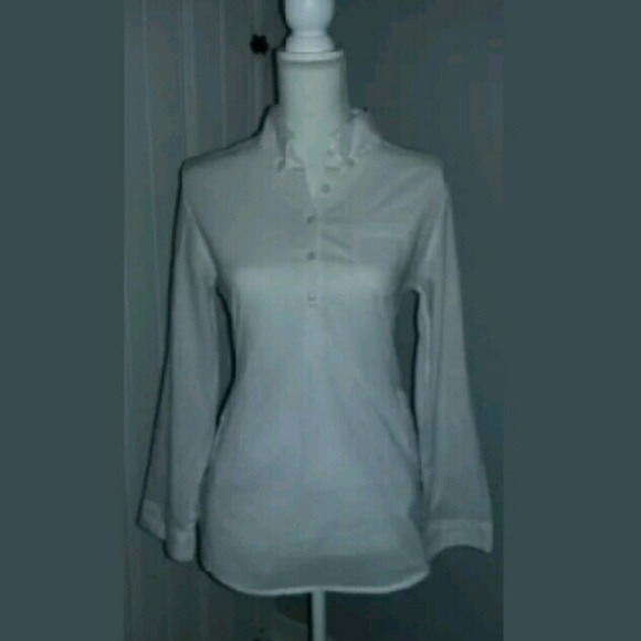 Twenty one Medium White Fitted Tunic Blouse Shirt