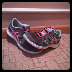 Asics Grl Fit Tempo Gray/Teal/Coral