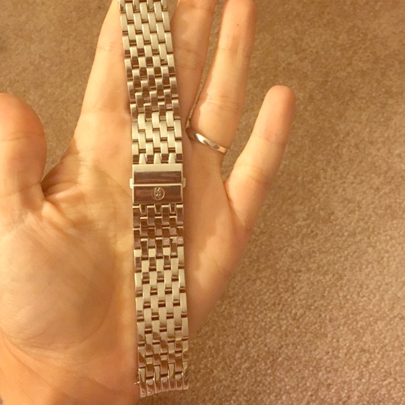 Michele 18mm stainless steel watch band❤️