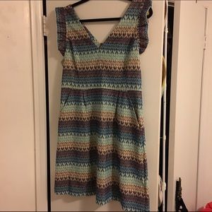 Ruffle sleeve Anthropologie dress, size 12