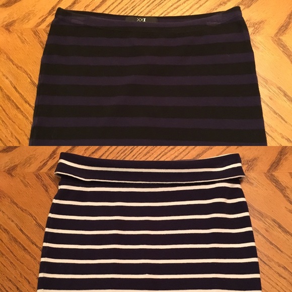 Bundle! Striped Mini skirts