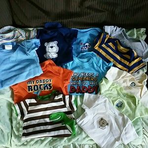 Baby boy lot onsie
