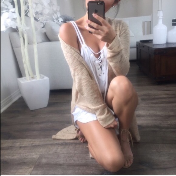 LAST!! Burnt Tan Latte Cardi - Picture 4 of 4