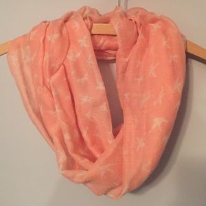 Rue 21 pink bird scarf