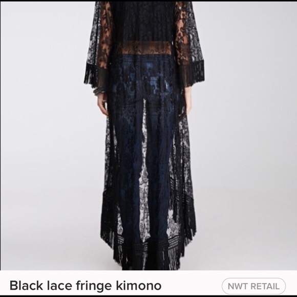 PRICE DROP -Boutique Lace Kimono - Picture 3 of 3