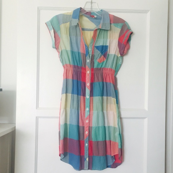 Bright Plaid Dress