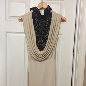 Gorgeous mid length embossed cocktail dress