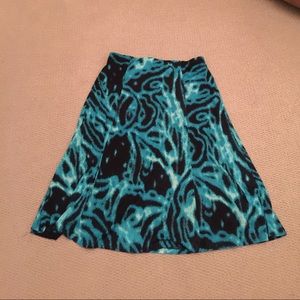 Jones New York Teal Skirt with flowy bottom