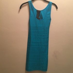 NEVER WORN BEBE Turquoise Bandage Dress Sz P/S