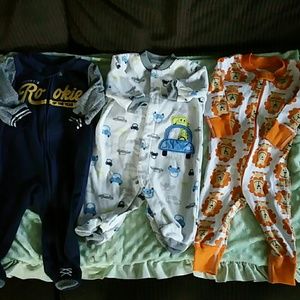 Baby boy sleeper lot