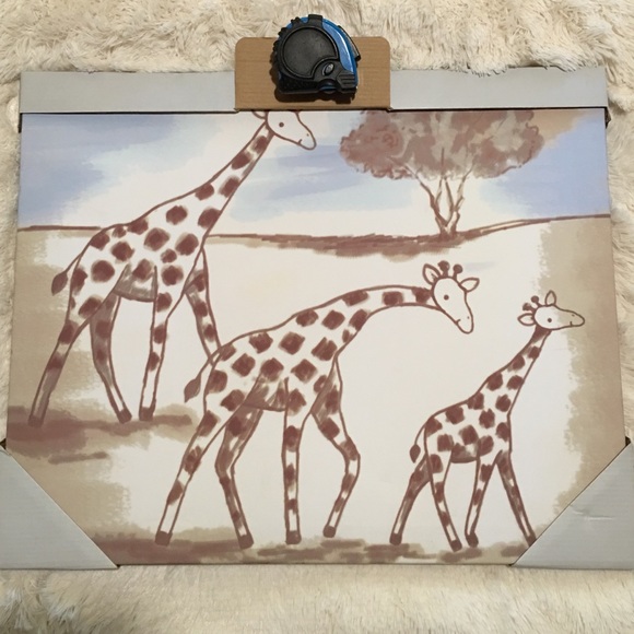 Giraffe canvas painting