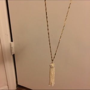 BaubleBar Pearl Tassel Long Strand