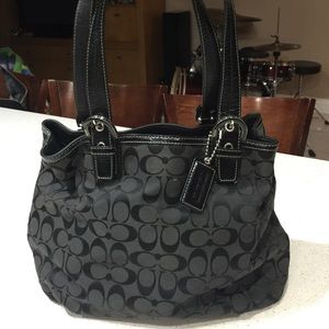 Coach black handbag