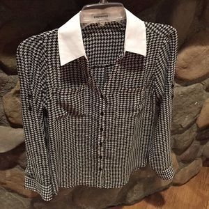 Herringbone black and white- Portofino Express