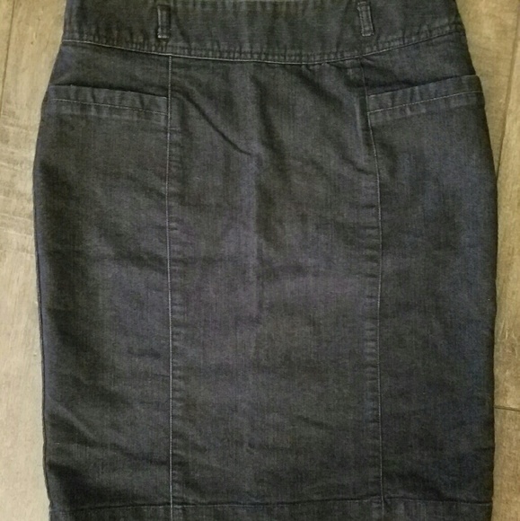 Kenneth Kole Denim Pencil Skirt - Picture 3 of 3