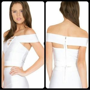 Royal Blue bandage crop top