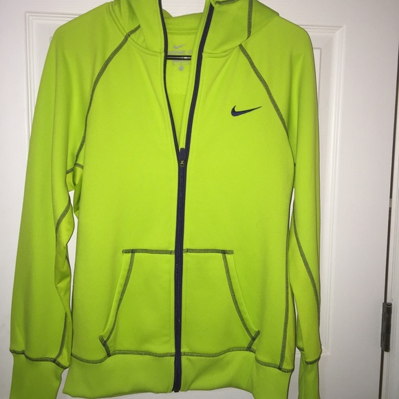 Lime Green Nike Therma- Fit Jacket