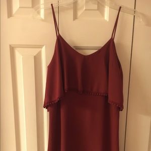 Small burgundy/ maroon dress . Worn once!
