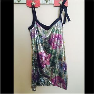 NWT Sequin Short colorful Dress