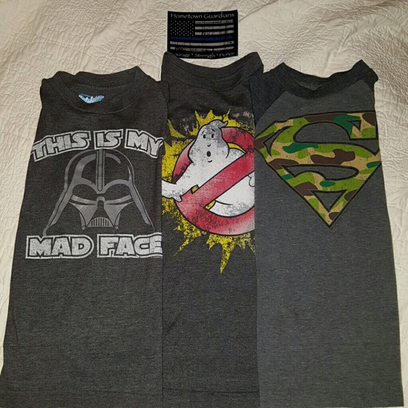 Boys Ghostbusters Star Wars Superman Lot of 3