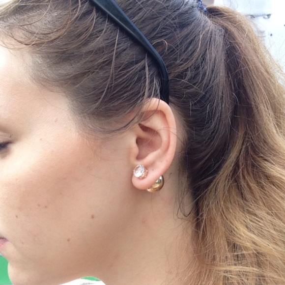 Gold Double Ball Earrings✨ - Picture 3 of 4