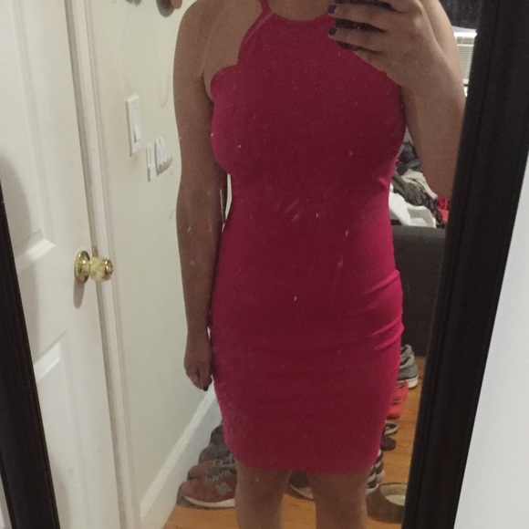 Bright Pink Midi