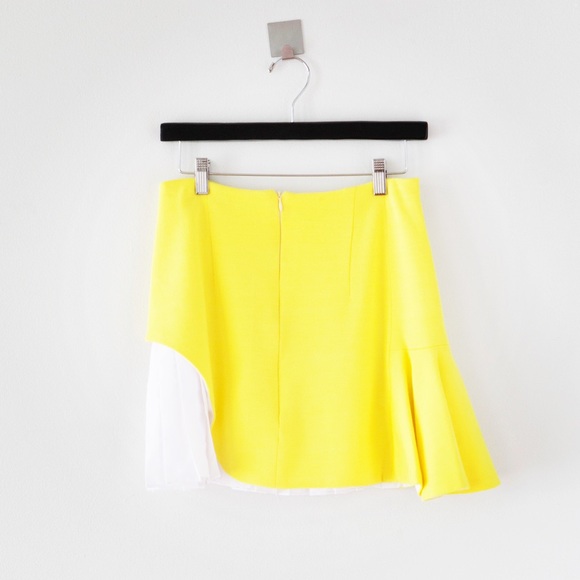 Wool-blend Asymmetrical Mini Skirt - Picture 2 of 4